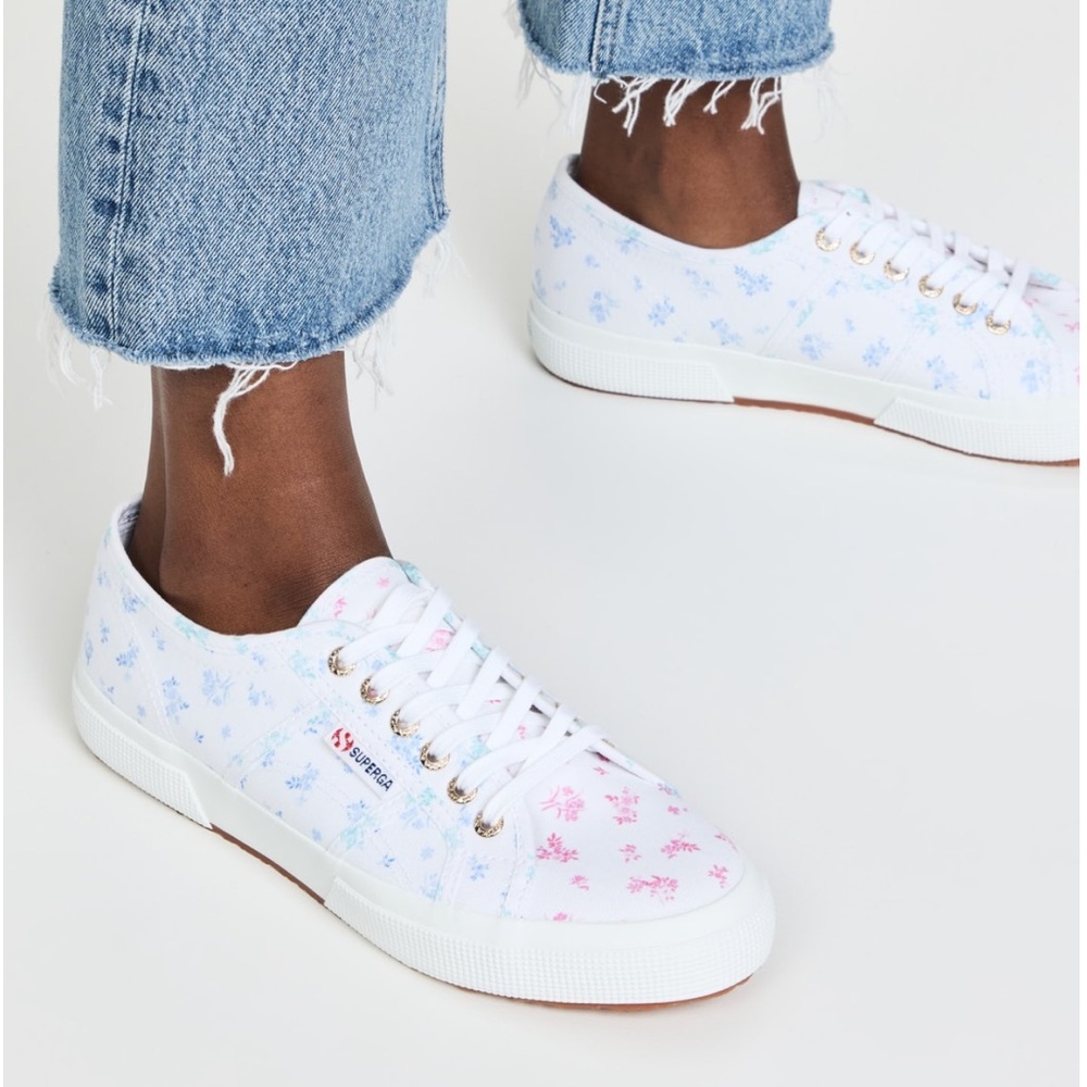 NWT! Superga 2750 Flower Print mix sneakers